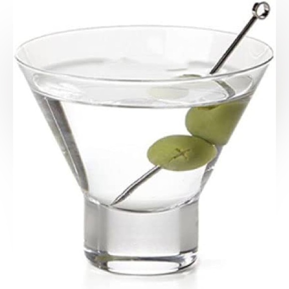 Vintage Midcentury Scandinavian Stemless Martini Glasses - Set of 4 - Picture 10 of 11